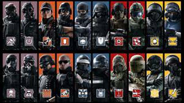 Rainbow Six Siege operators